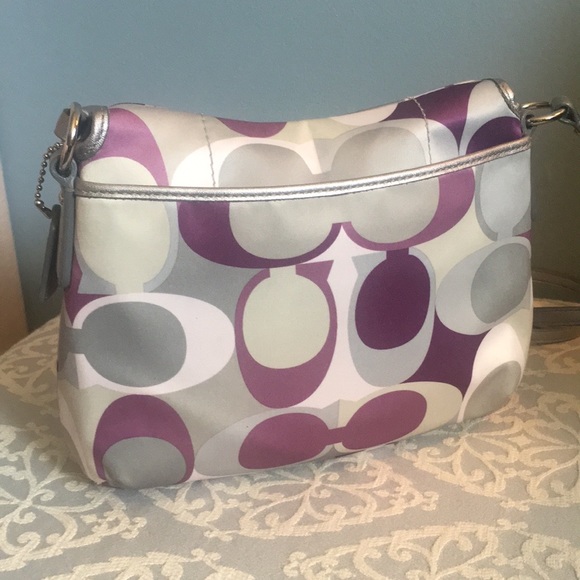 Coach bag purple and grey - Picture 2 of 6